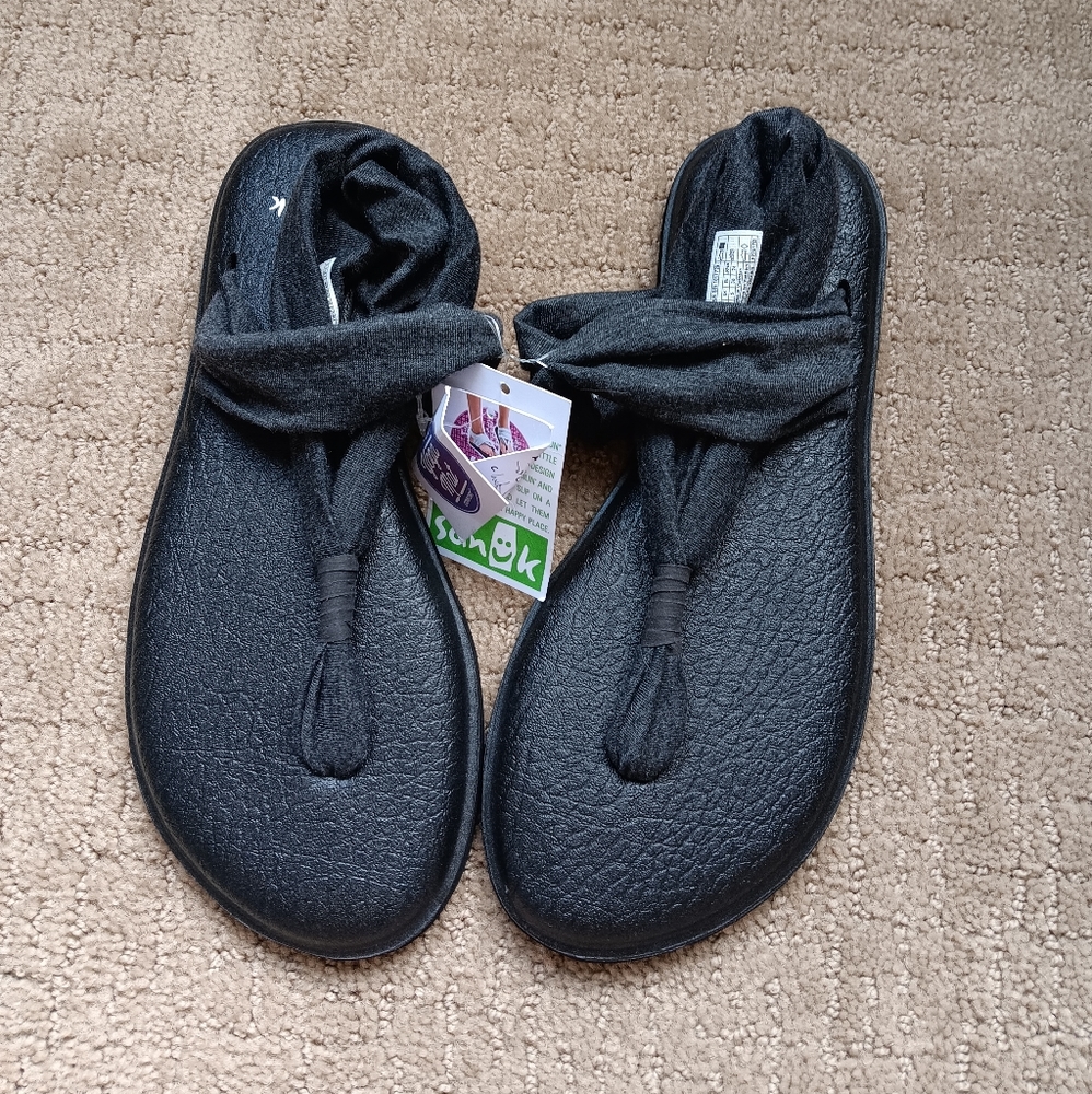 Dark Gray Sanuk Sandals